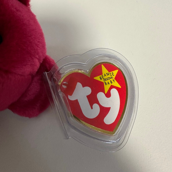 Ty Valentina Beanie Baby Bear Plush Toy Red Valentine's Day Canadian Tush NWT - Picture 16 of 16